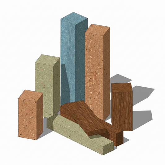 Cuartón de Plástico Reciclado 3x3"