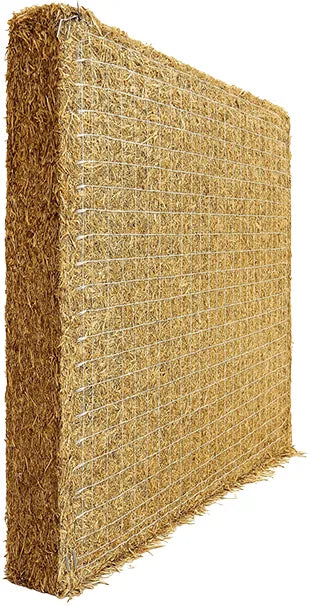 Panel aislante de paja trigo